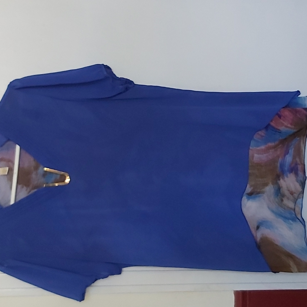 Blue top,